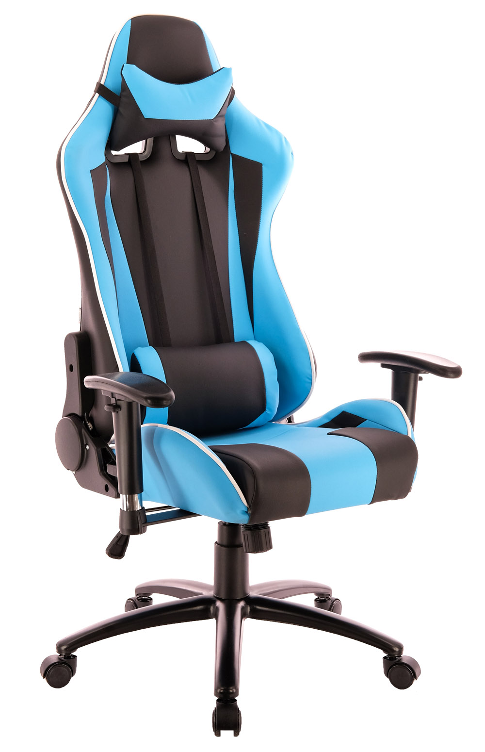 Компьютерное кресло Everprof Lotus S5 (Экокожа, Голубой) - купить игровое кресло в Москве