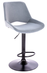 Барный стул с регулируемой высотой серый