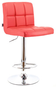 Барный красный стул с регулируемой высотой