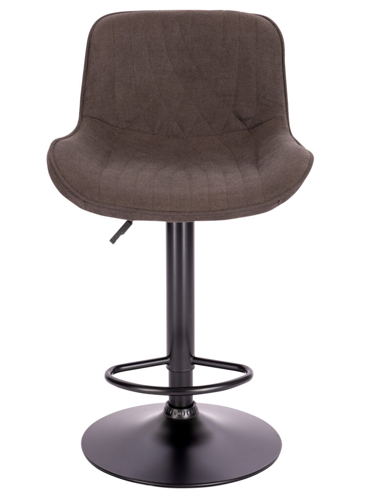 Барный стул Everprof Grace Black Ткань Темно-коричневый